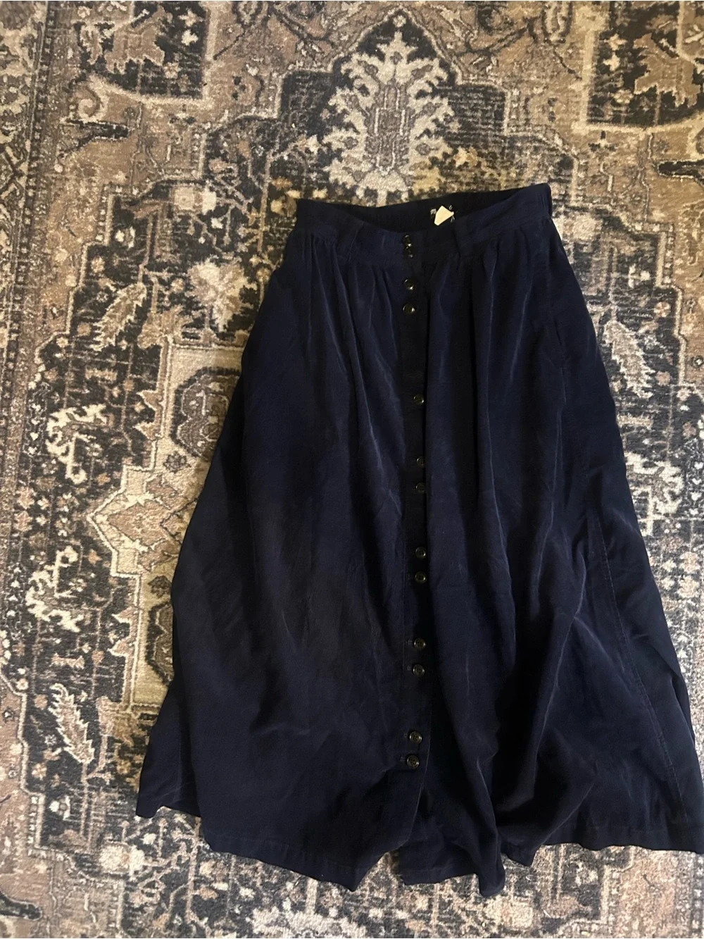 Madewell Corduroy Button-Front Midi Skirt
